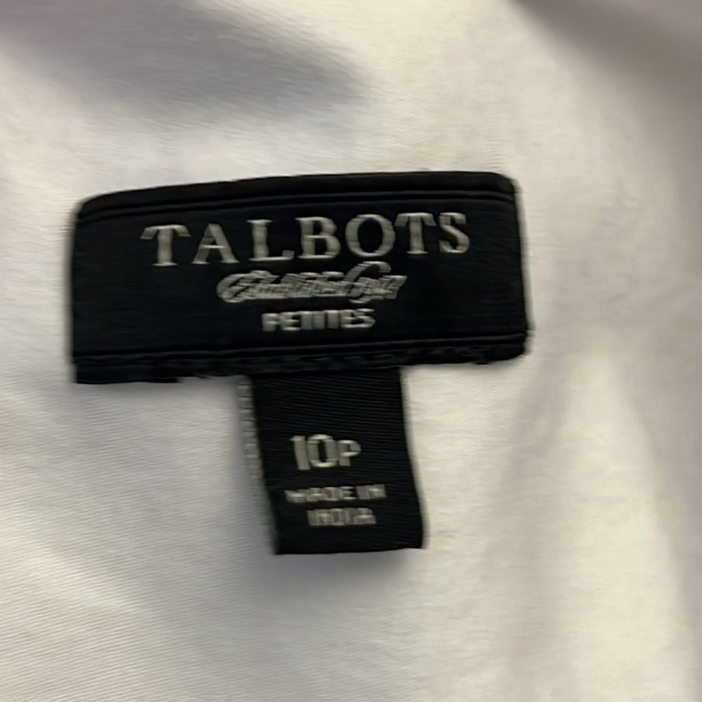 Talbots Button Down Stretch Top Size 10p - image 5